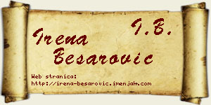 Irena Besarović vizit kartica
